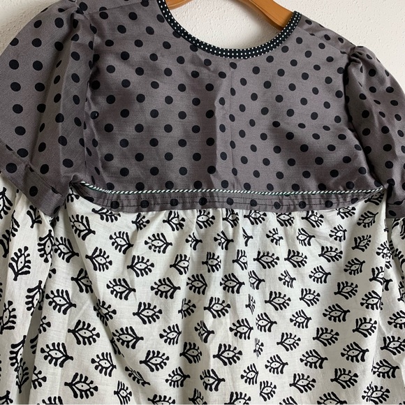 Alix of Bohemia Dot Blouse Long Sleeve 2018 V Neck Sz Small - Picture 13 of 15